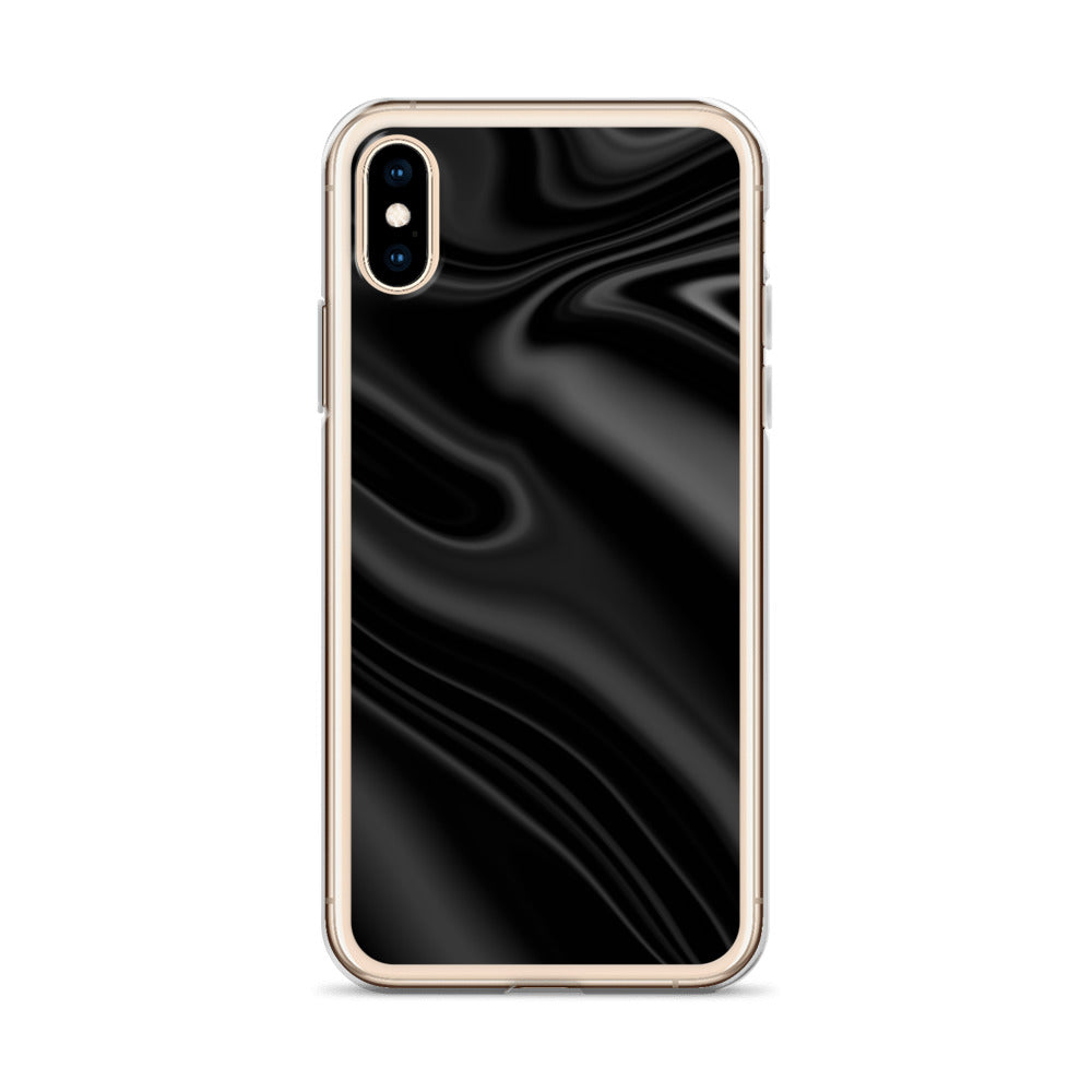 Abstract iPhone case black wave