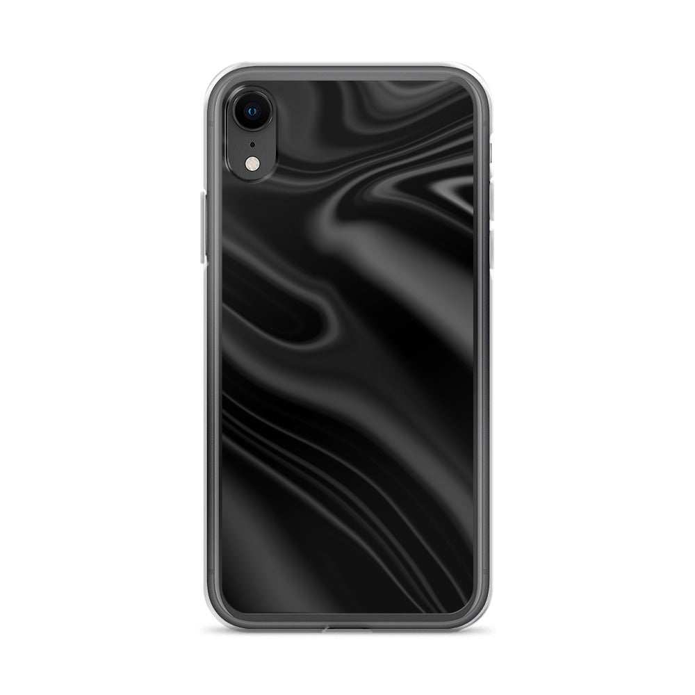 Abstract iPhone case black wave