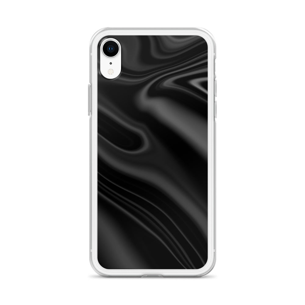 Abstract iPhone case black wave