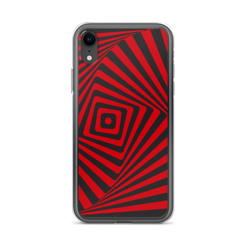 Abstract iPhone case, red maze