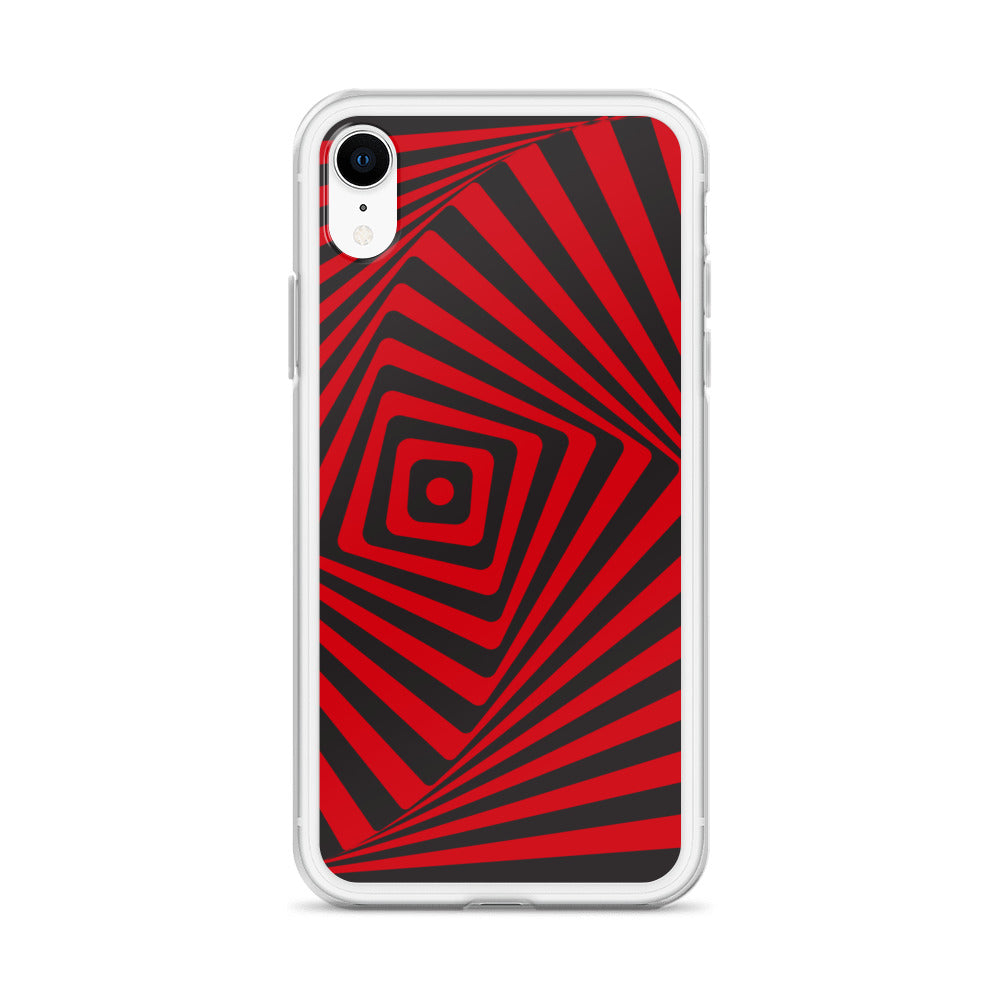 Abstract iPhone case, red maze