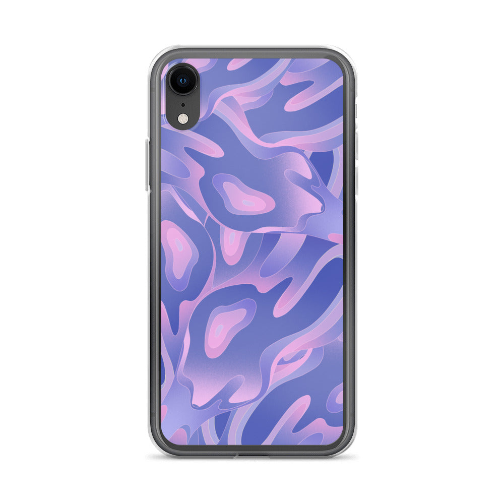 Abstract iPhone case purple/violet waves