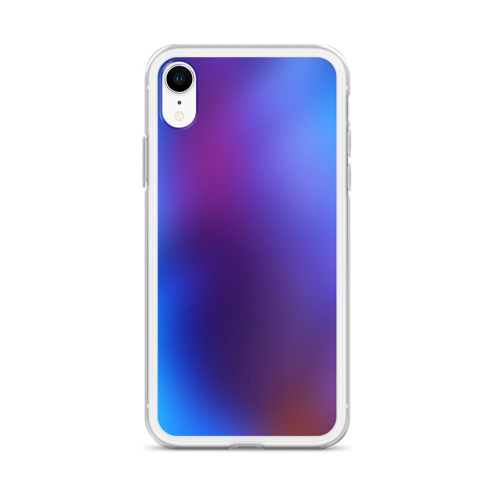 Abstract iPhone case blurry blue