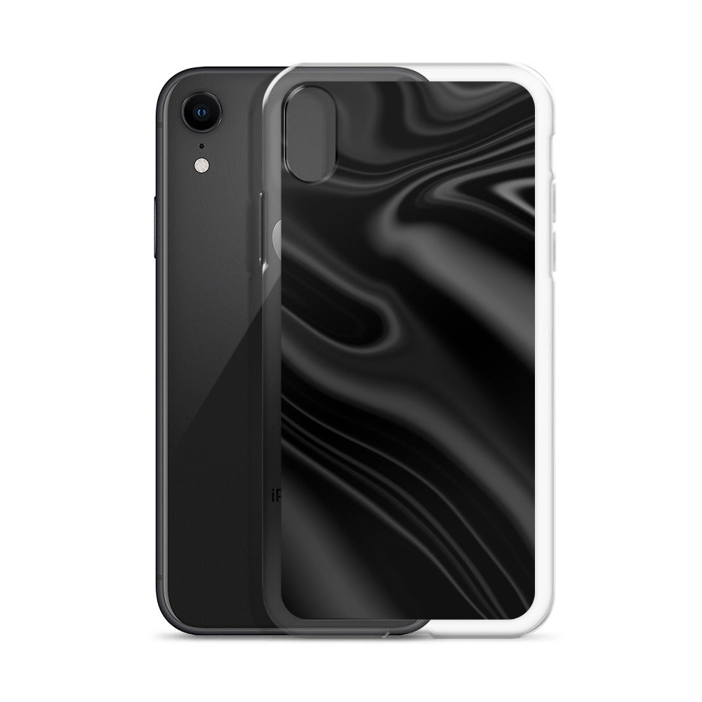 Abstract iPhone case black wave