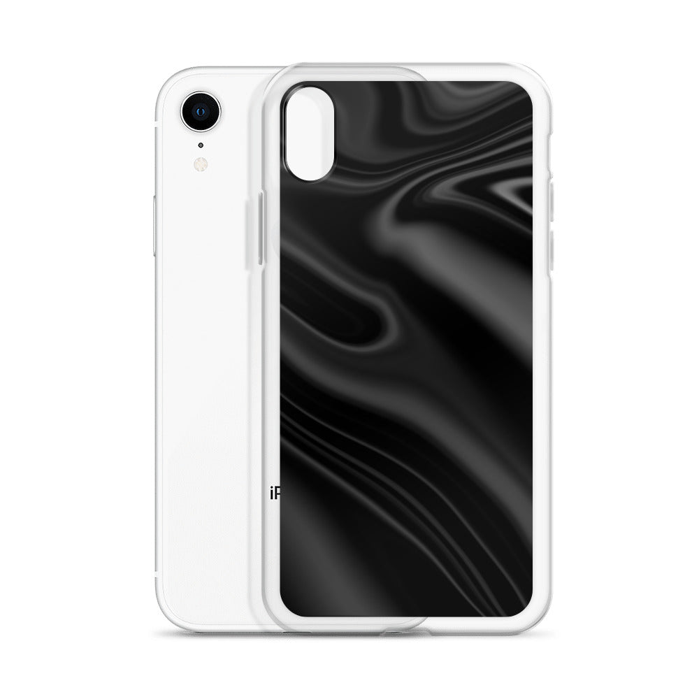 Abstract iPhone case black wave