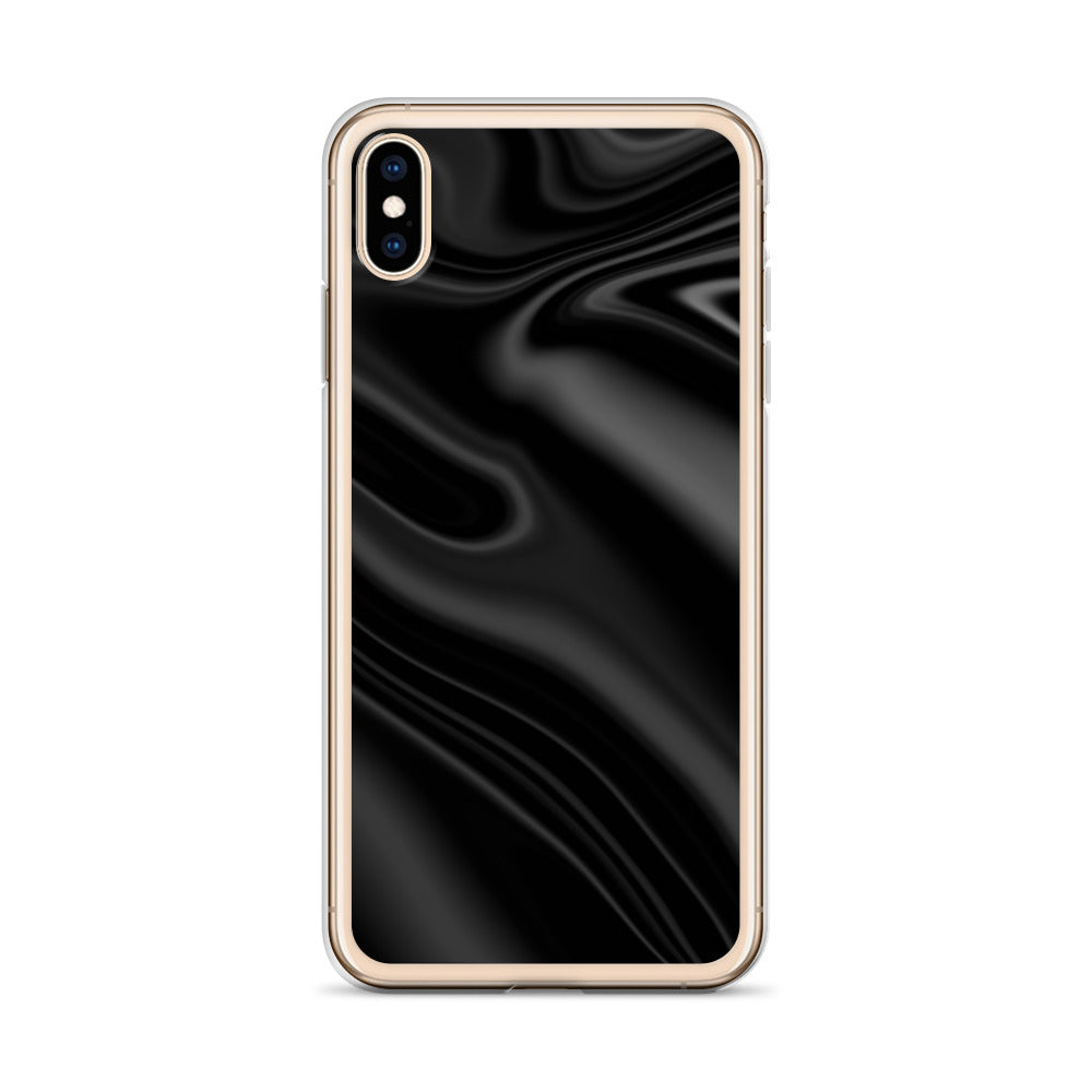 Abstract iPhone case black wave