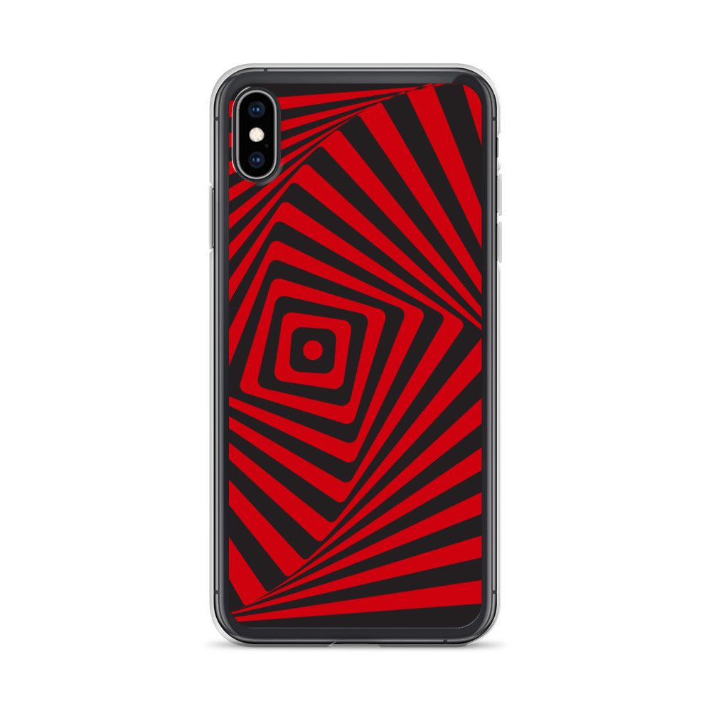 Abstract iPhone case, red maze