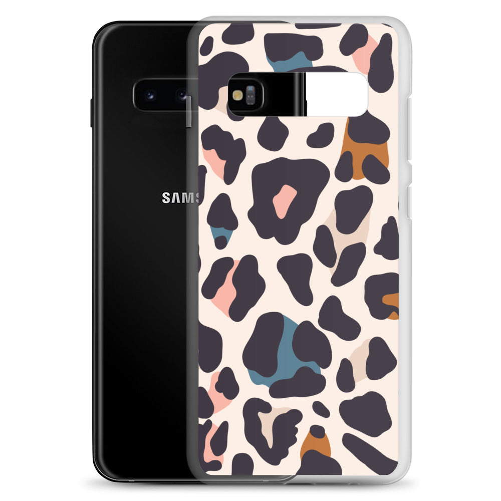 Abstract Samsung phone case leopard print