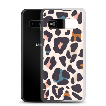 Abstract Samsung phone case leopard print