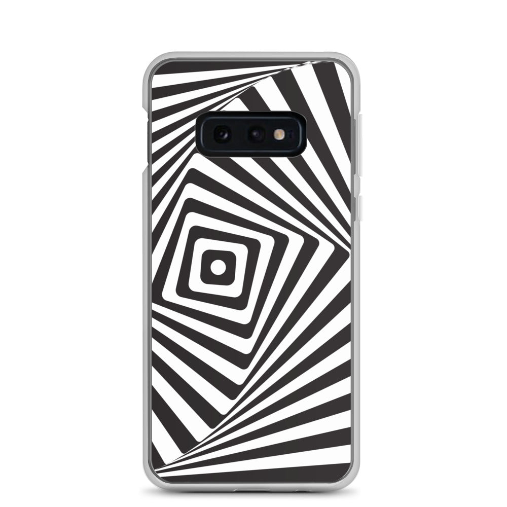 Abstract Samsung phone case black and white maze