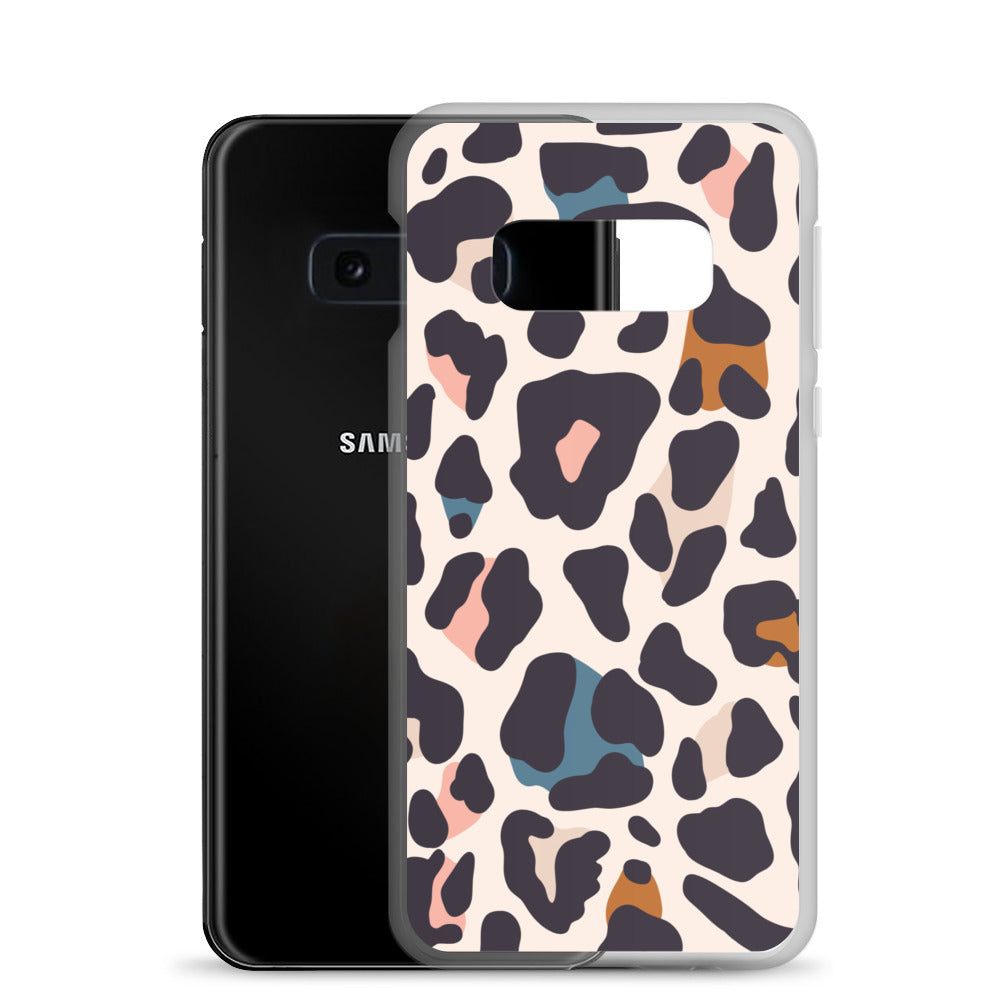 Abstract Samsung phone case leopard print