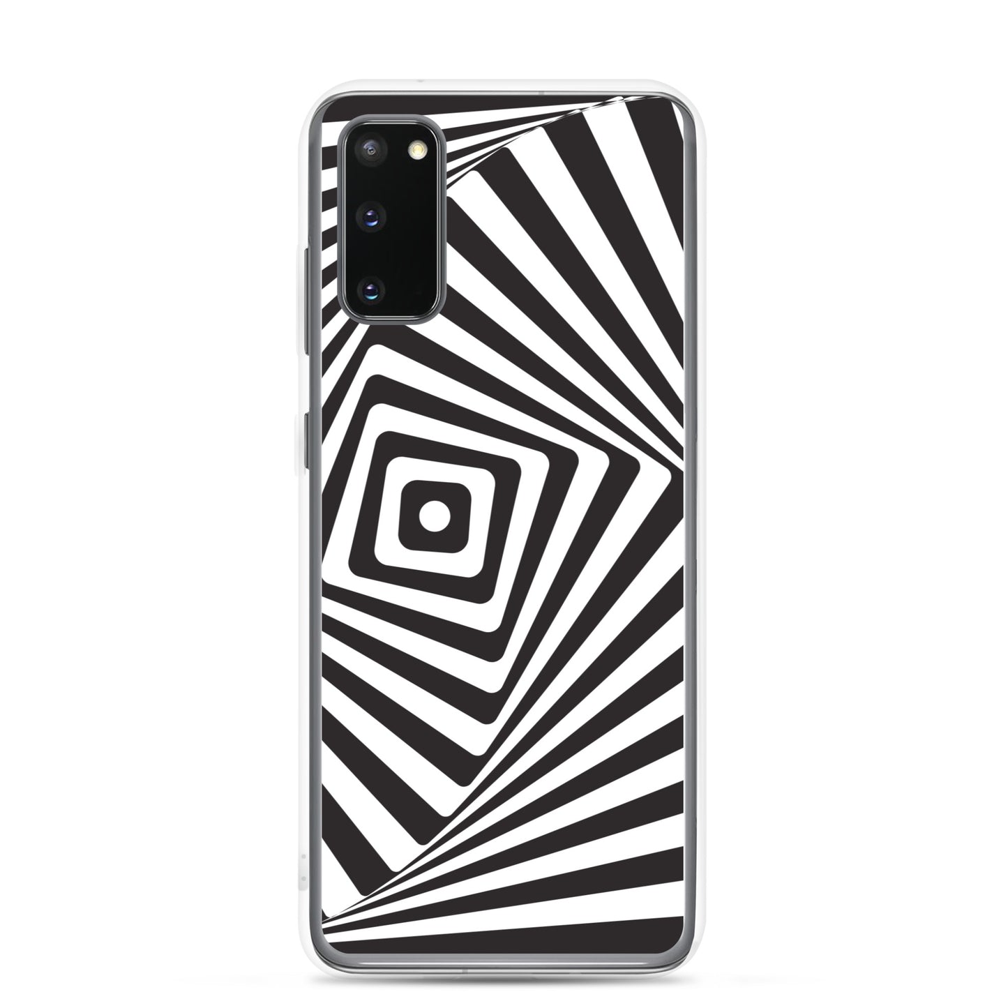 Abstract Samsung phone case black and white maze