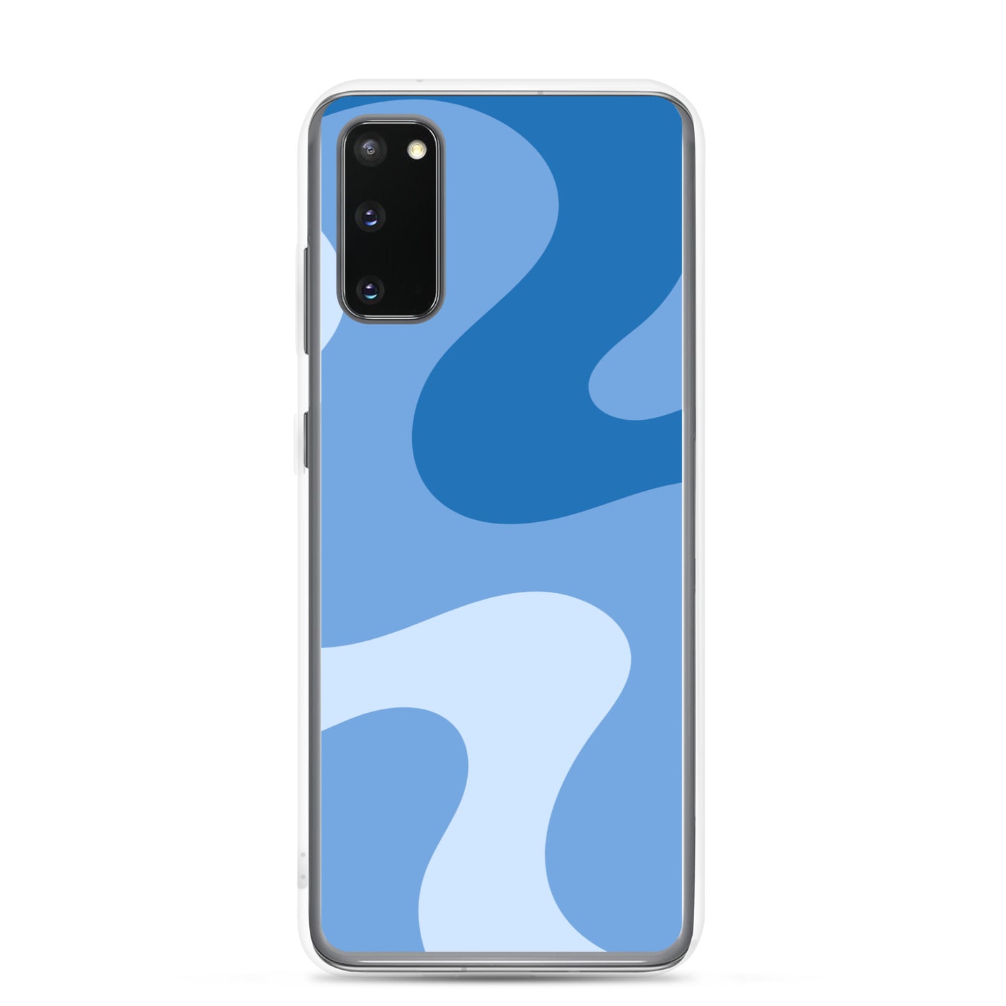 Abstract Samsung phone case blue swirl