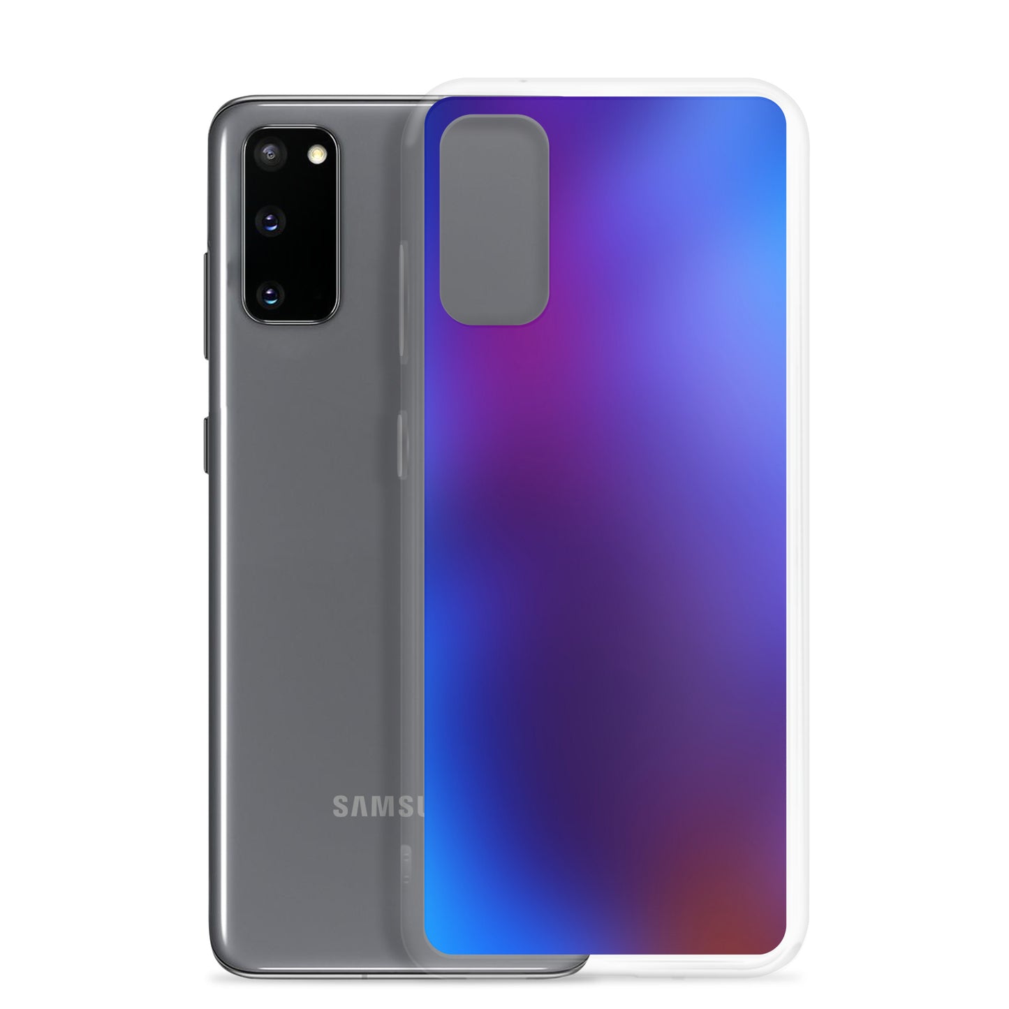 Abstract Samsung phone case blurry blue