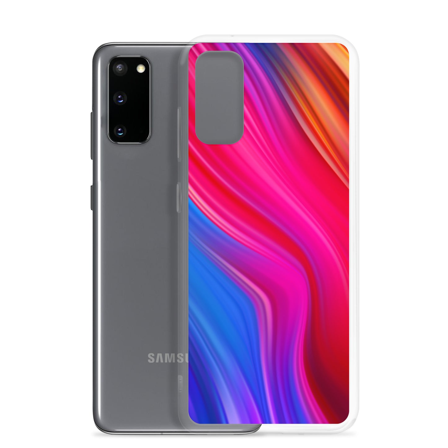 Abstract Samsung phone case multi-coloured wave