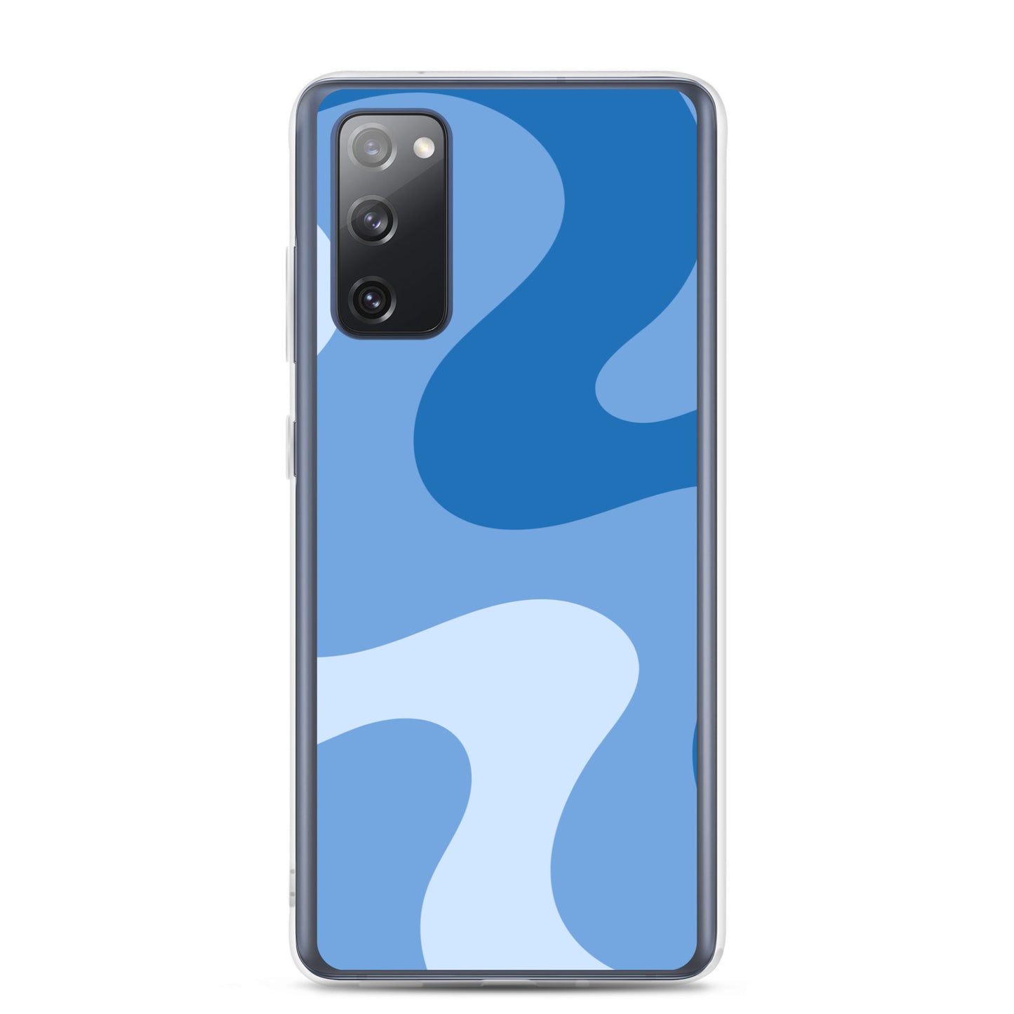 Abstract Samsung phone case blue swirl