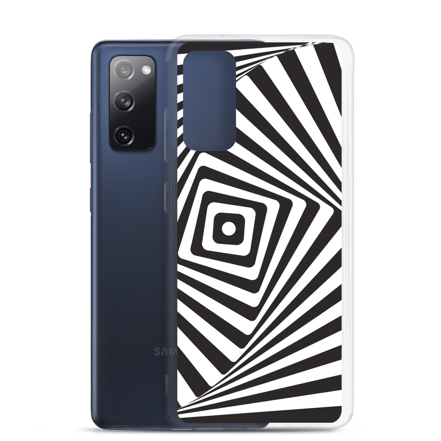 Abstract Samsung phone case black and white maze