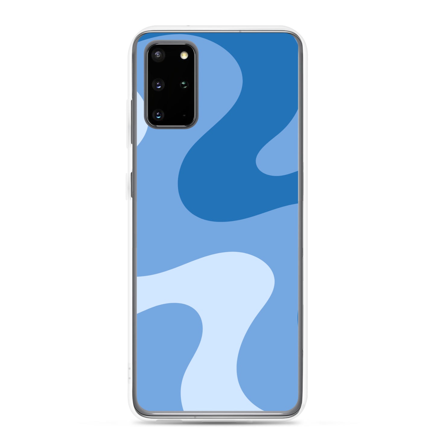 Abstract Samsung phone case blue swirl