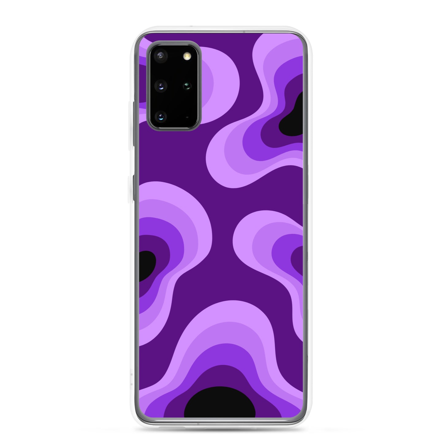 Abstract Samsung phone case purple lava bubbles