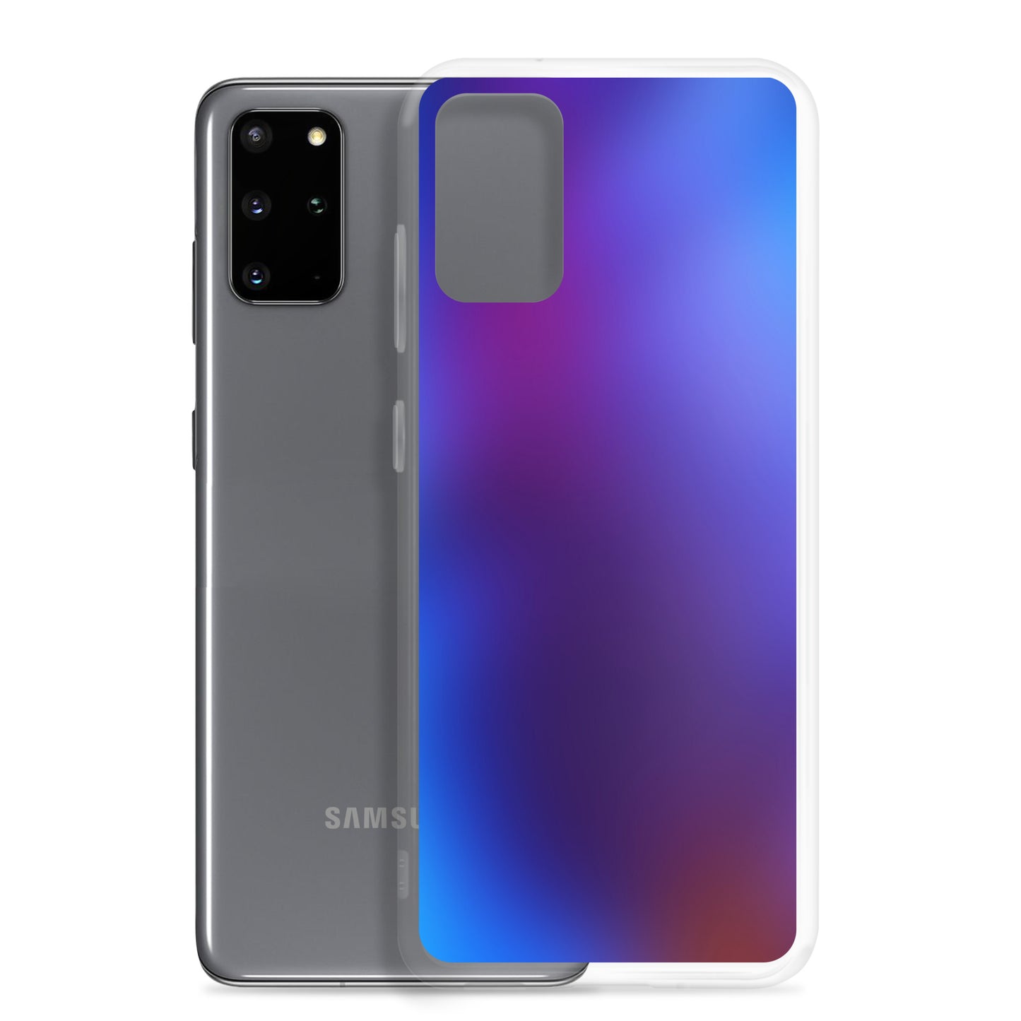 Abstract Samsung phone case blurry blue