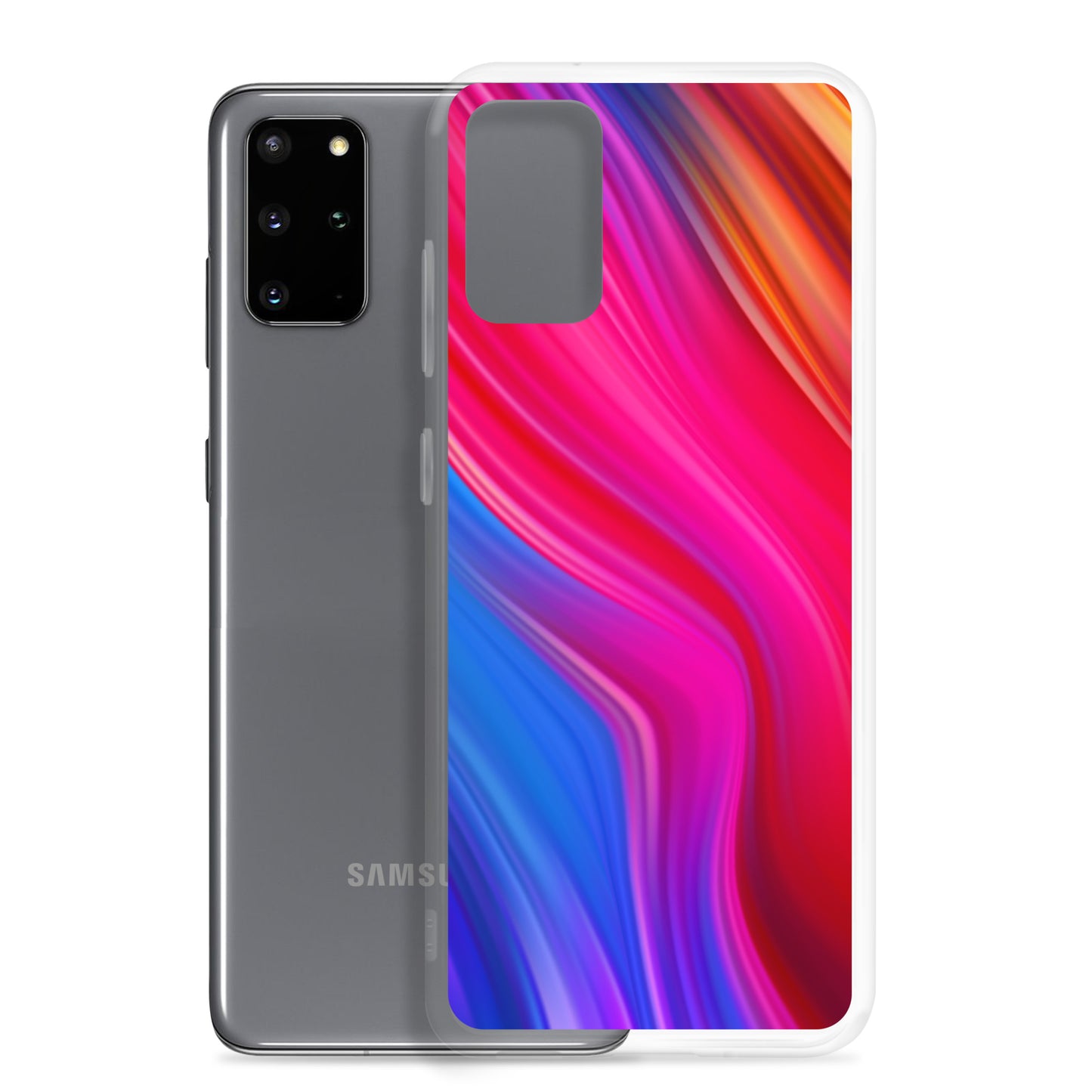 Abstract Samsung phone case multi-coloured wave