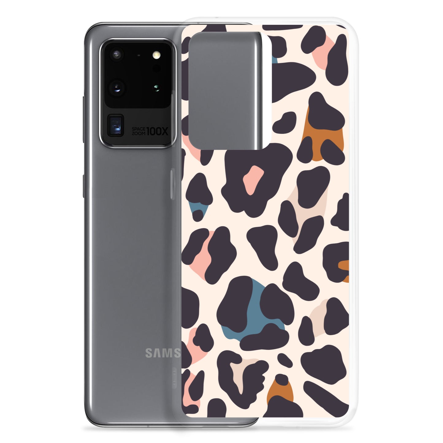 Abstract Samsung phone case leopard print