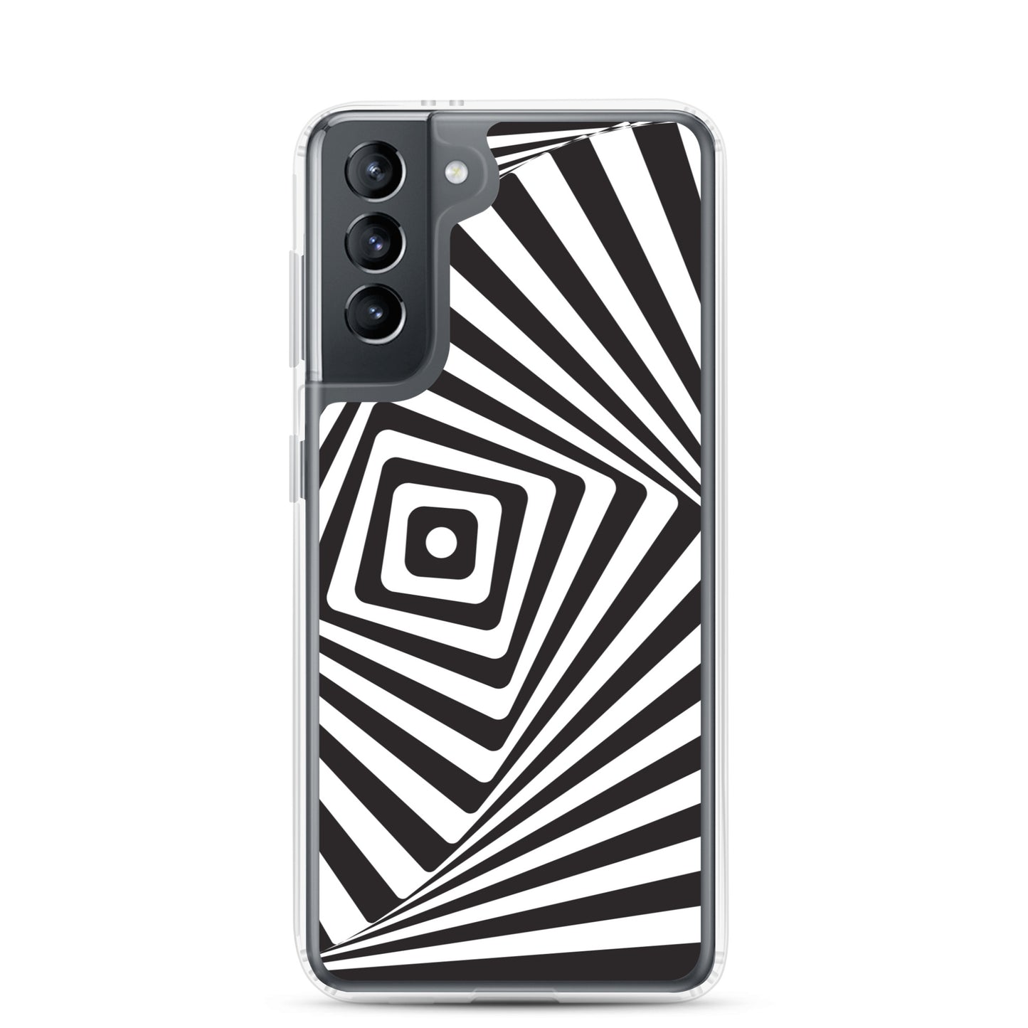 Abstract Samsung phone case black and white maze