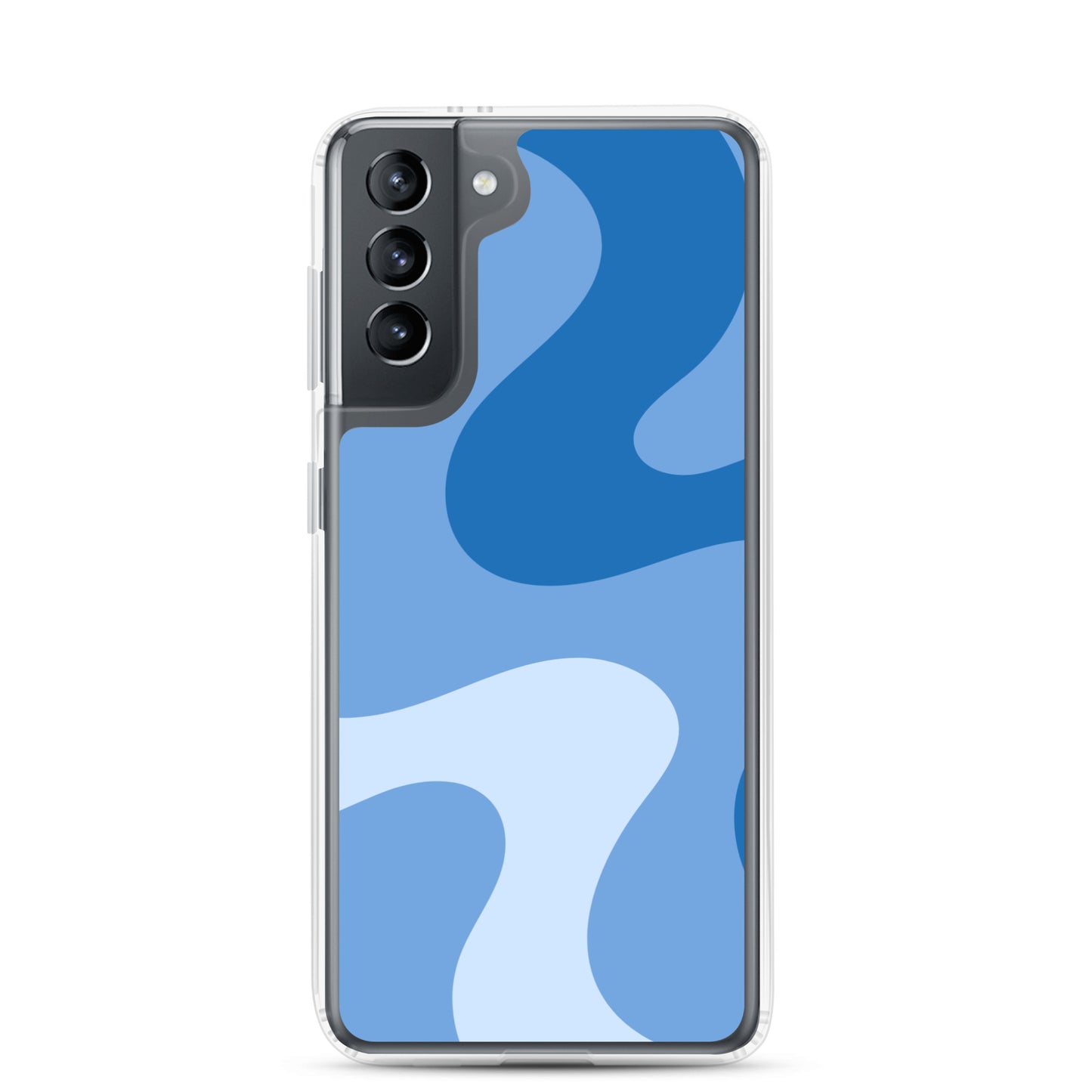 Abstract Samsung phone case blue swirl