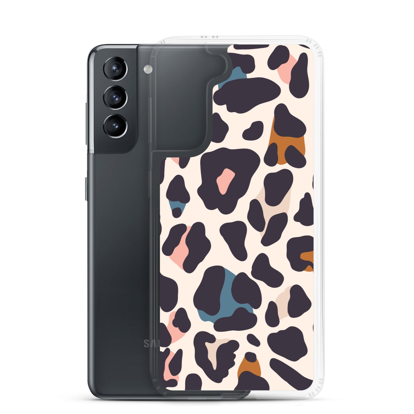 Abstract Samsung phone case leopard print