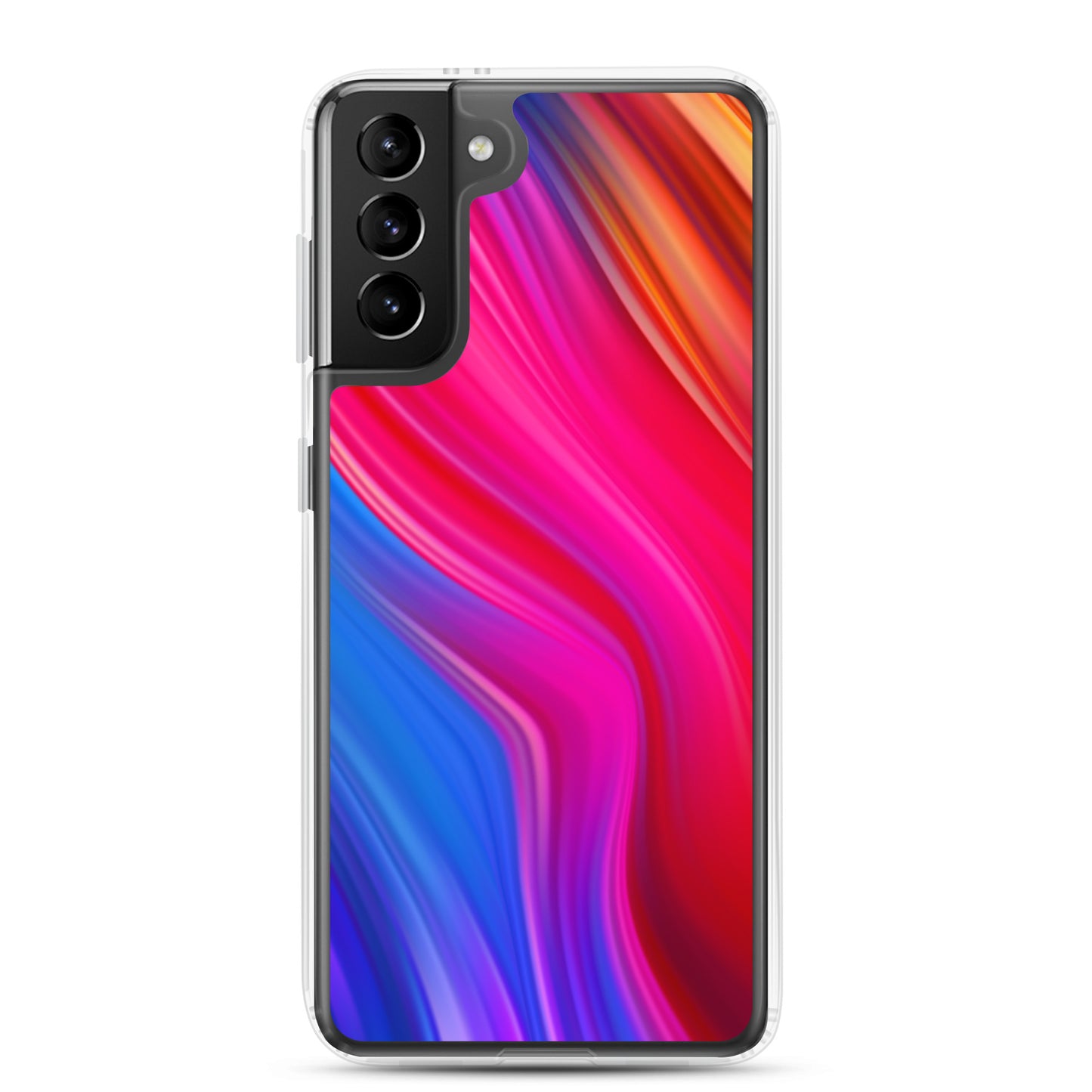 Abstract Samsung phone case multi-coloured wave