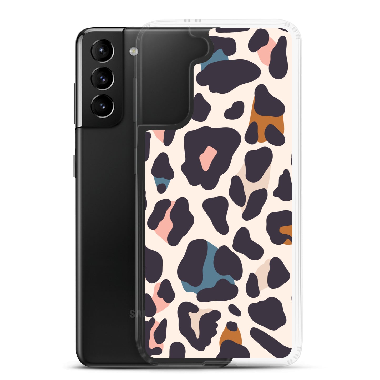 Abstract Samsung phone case leopard print