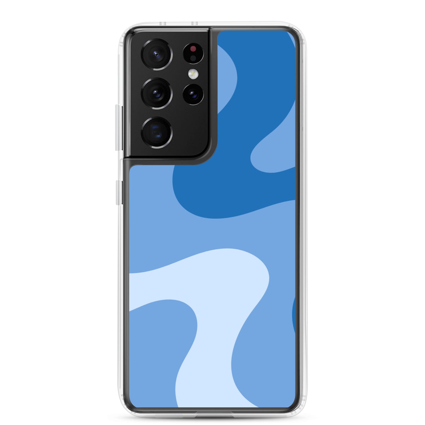 Abstract Samsung phone case blue swirl