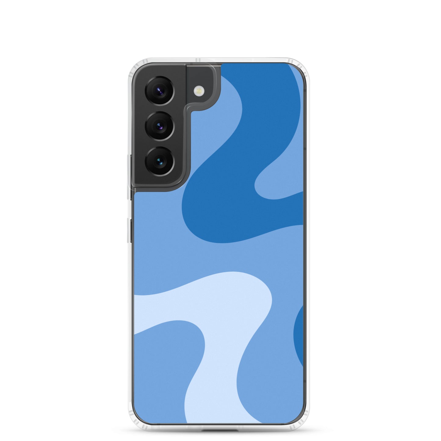 Abstract Samsung phone case blue swirl