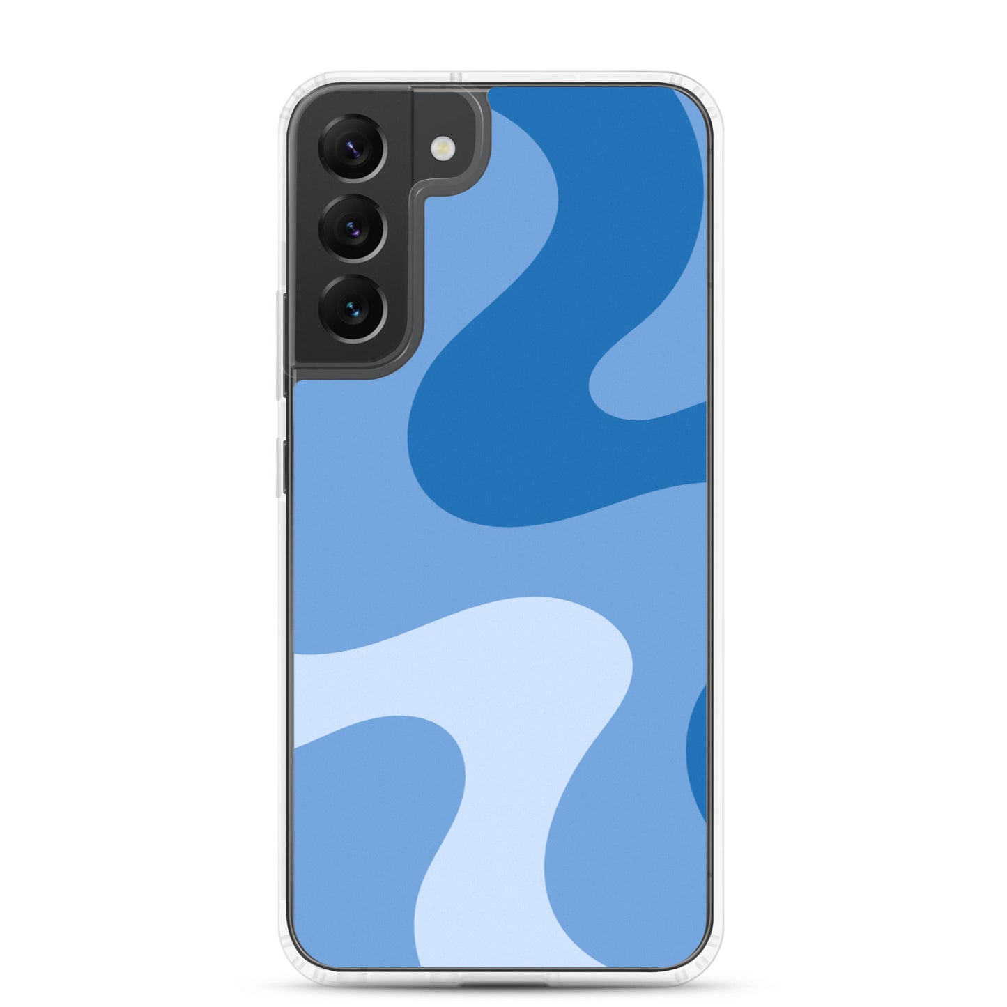 Abstract Samsung phone case blue swirl