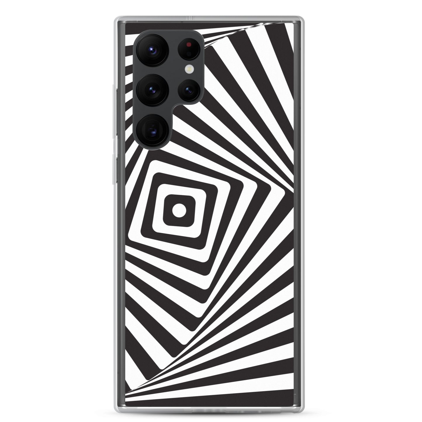 Abstract Samsung phone case black and white maze