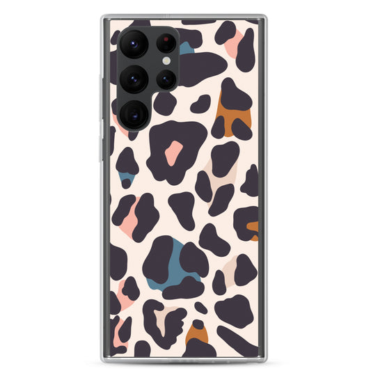 Abstract Samsung phone case leopard print