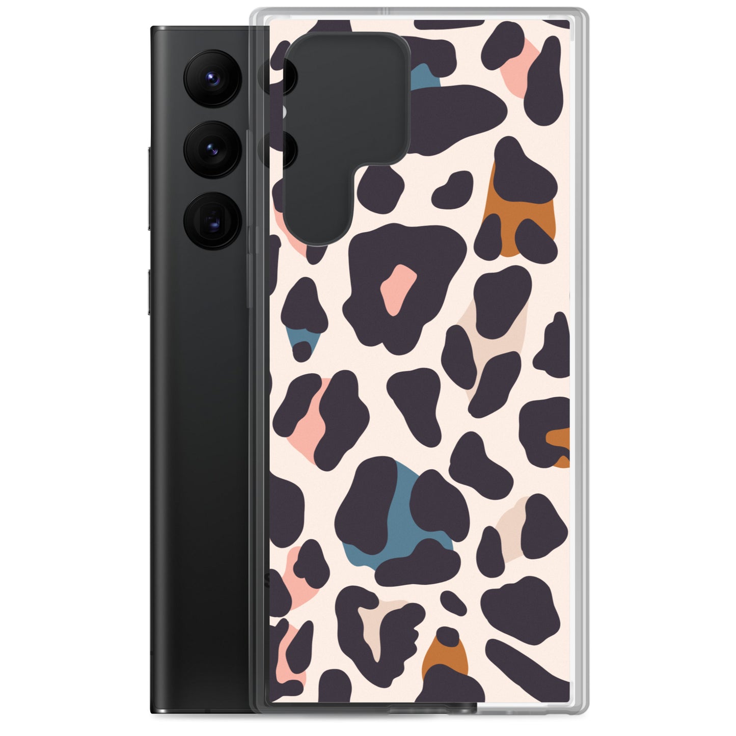 Abstract Samsung phone case leopard print