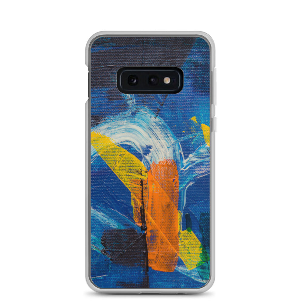 abstract Samsung phone case coloured solid accents