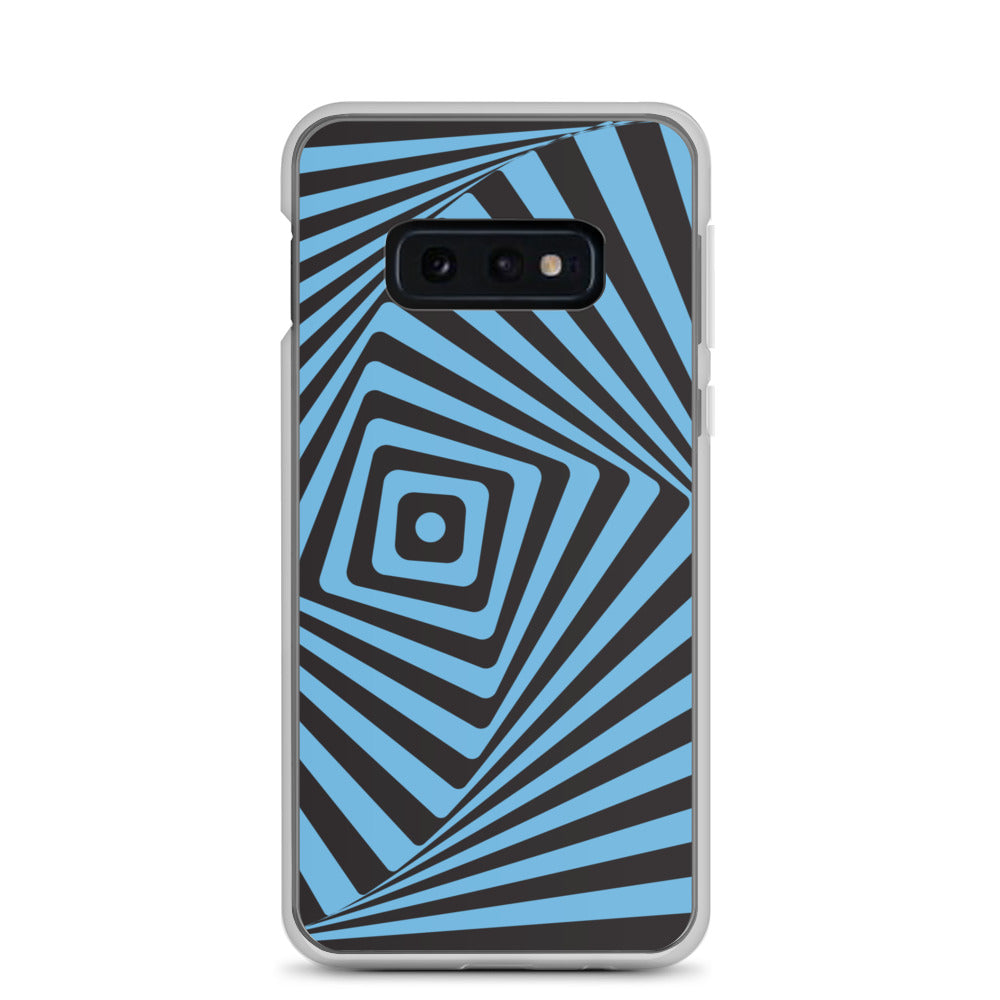 abstract Samsung phone case blue maze