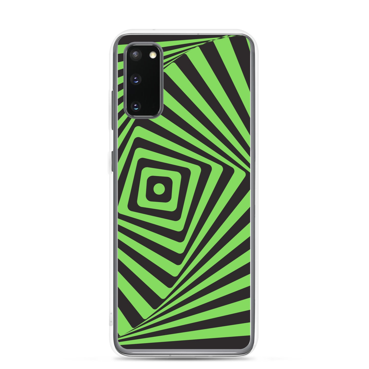 abstract Samsung phone case black and green maze