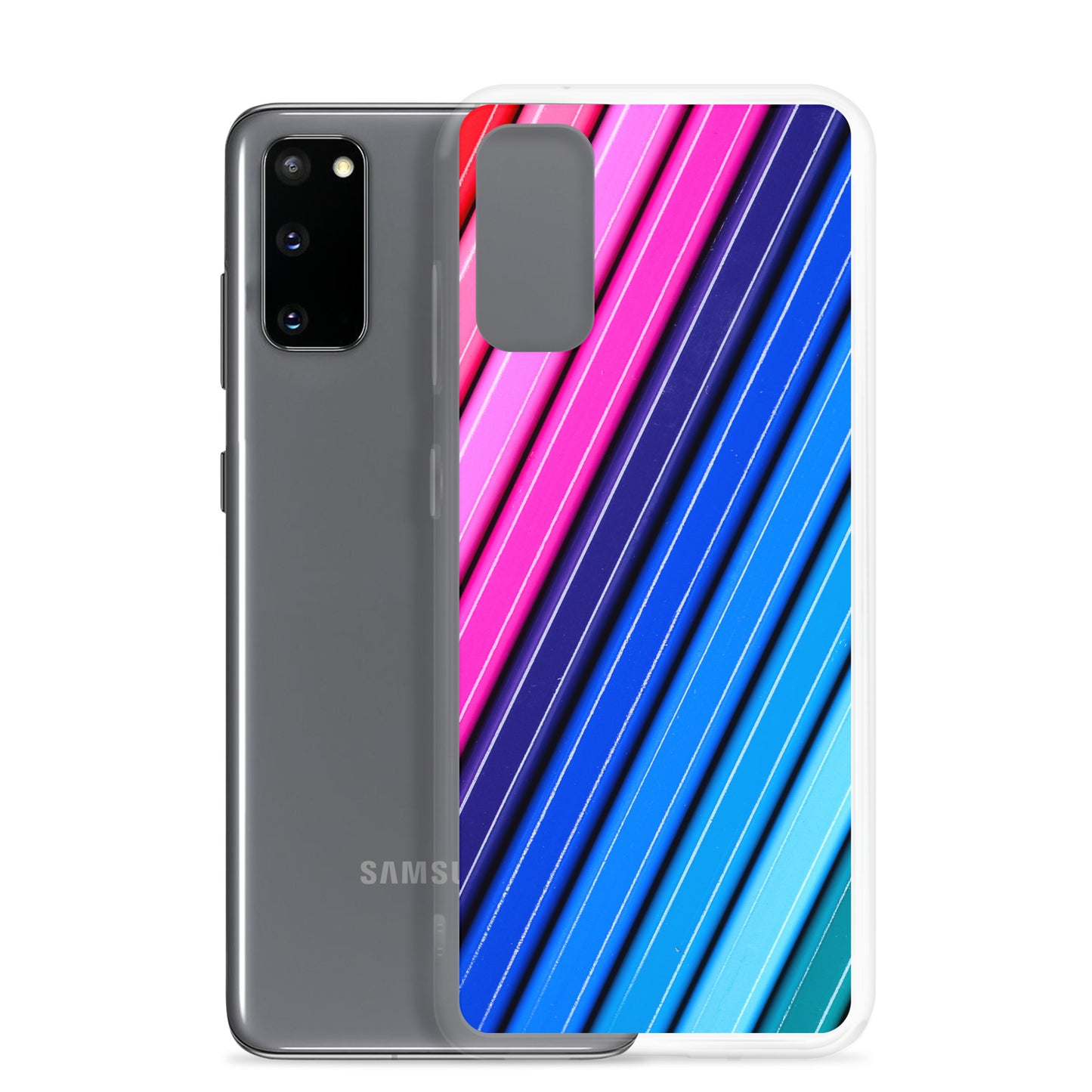 abstract Samsung phone case multi-coloured stripes