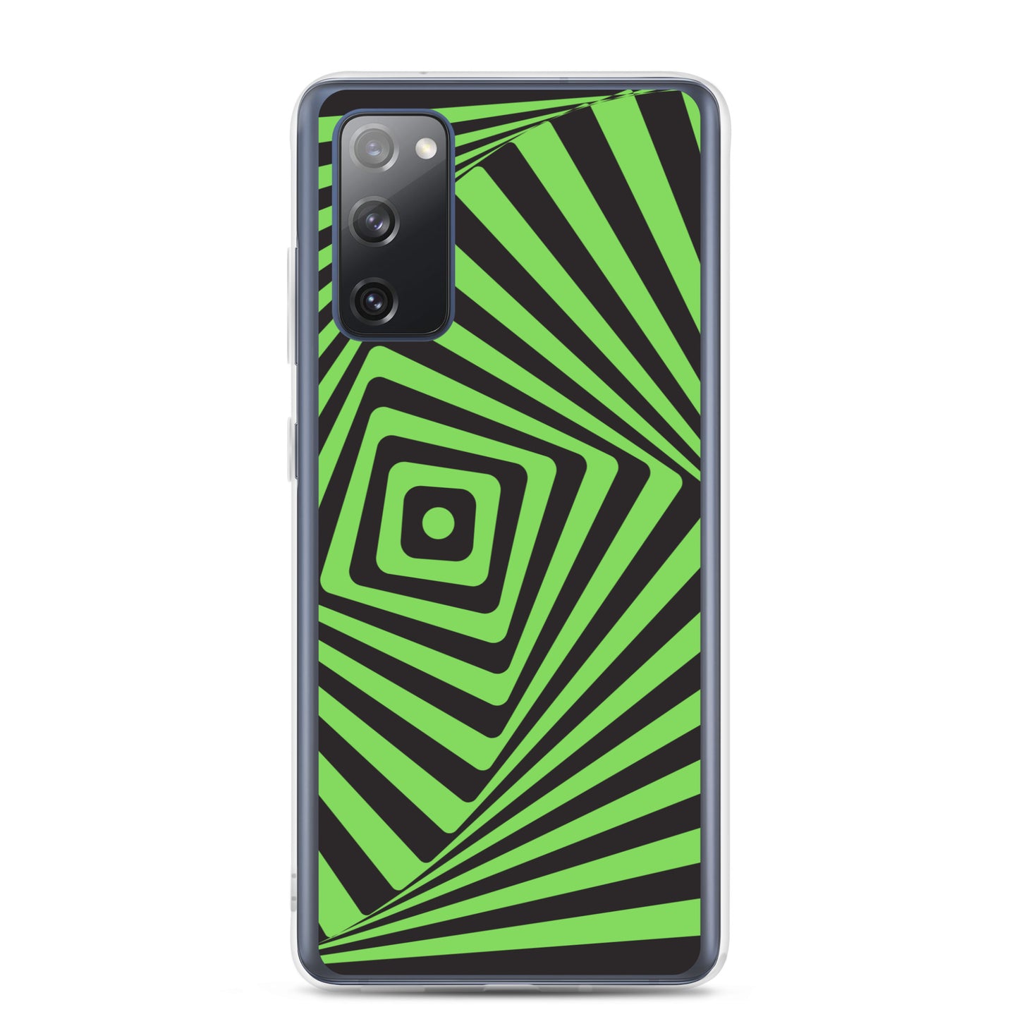 abstract Samsung phone case black and green maze