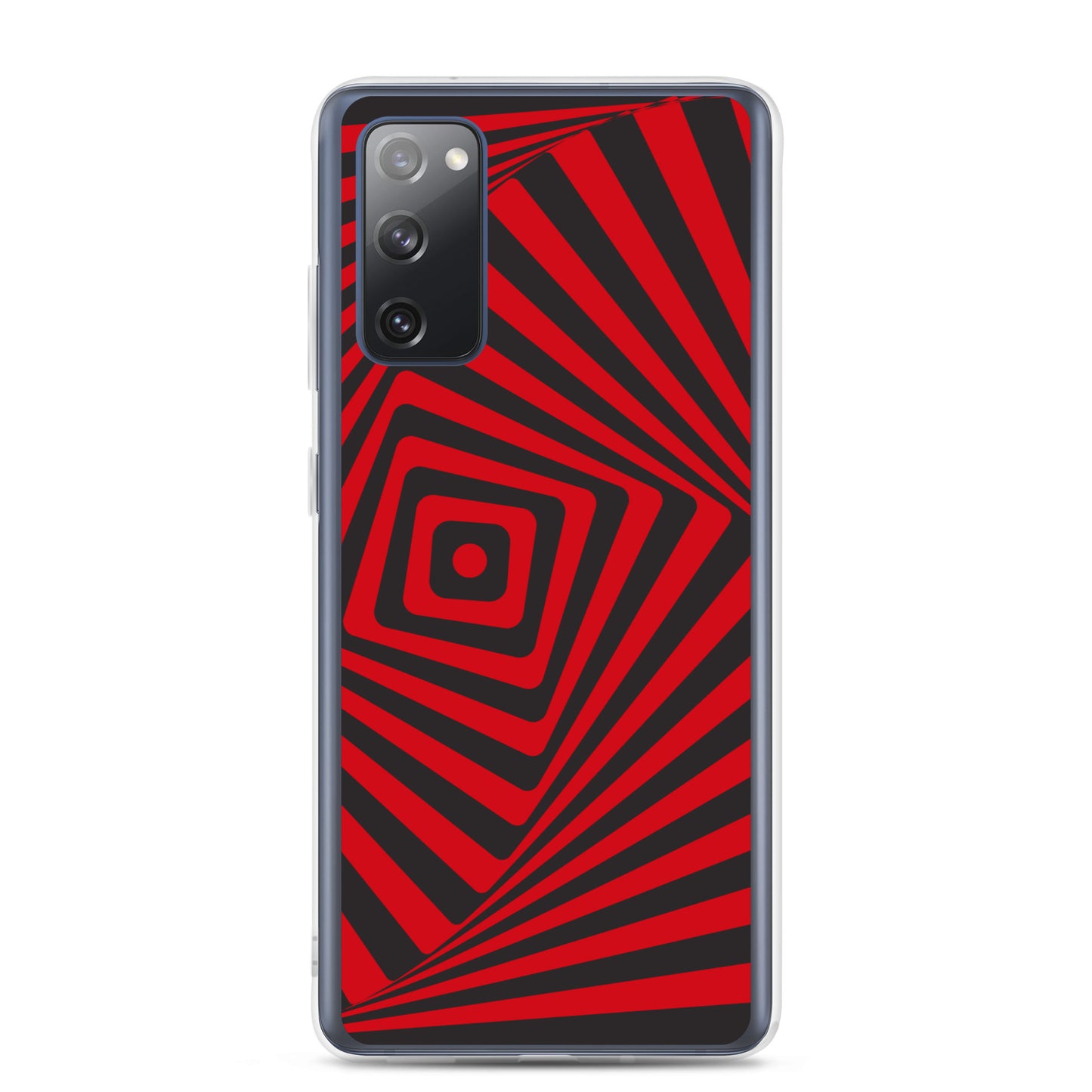 abstract Samsung phone case red and black maze