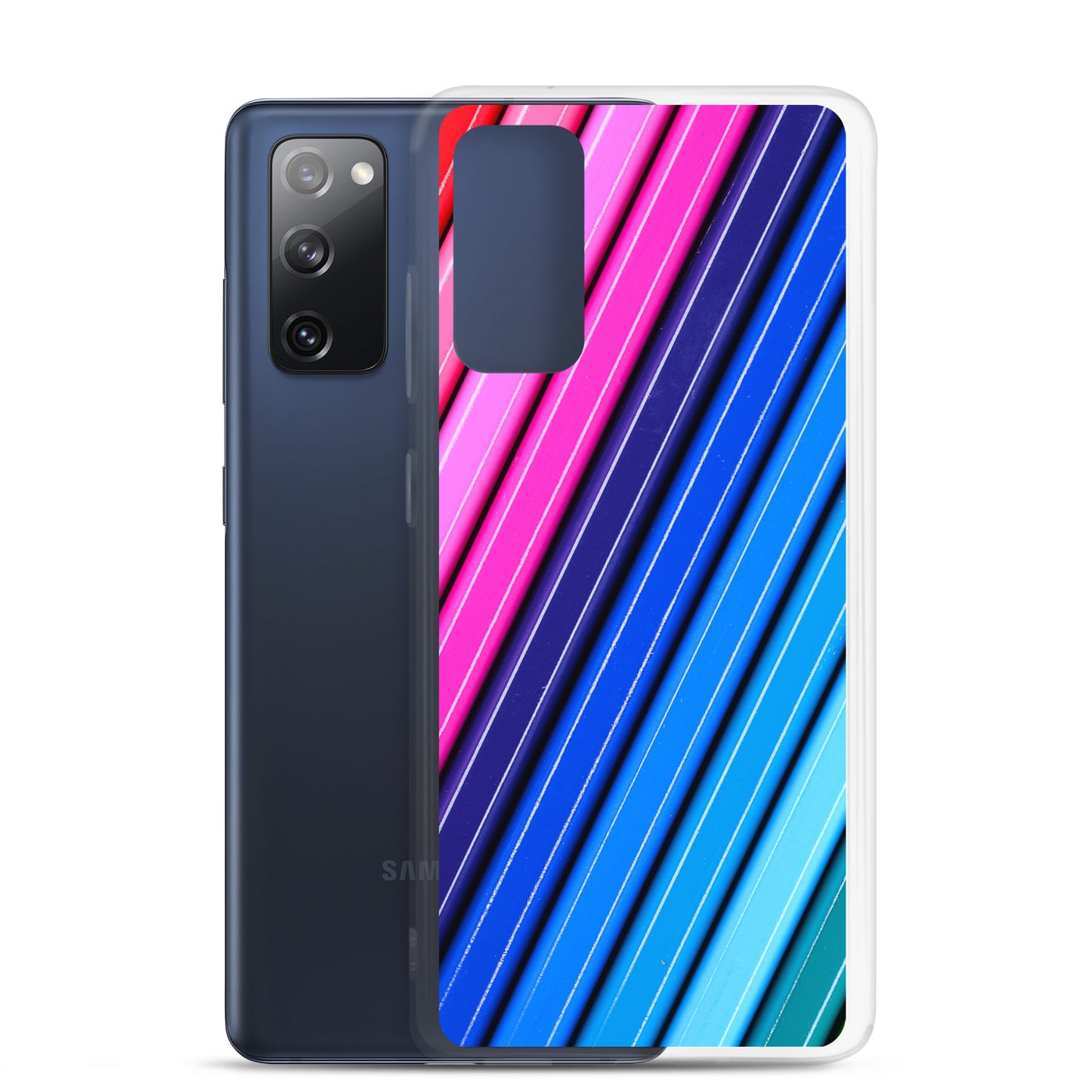 abstract Samsung phone case multi-coloured stripes