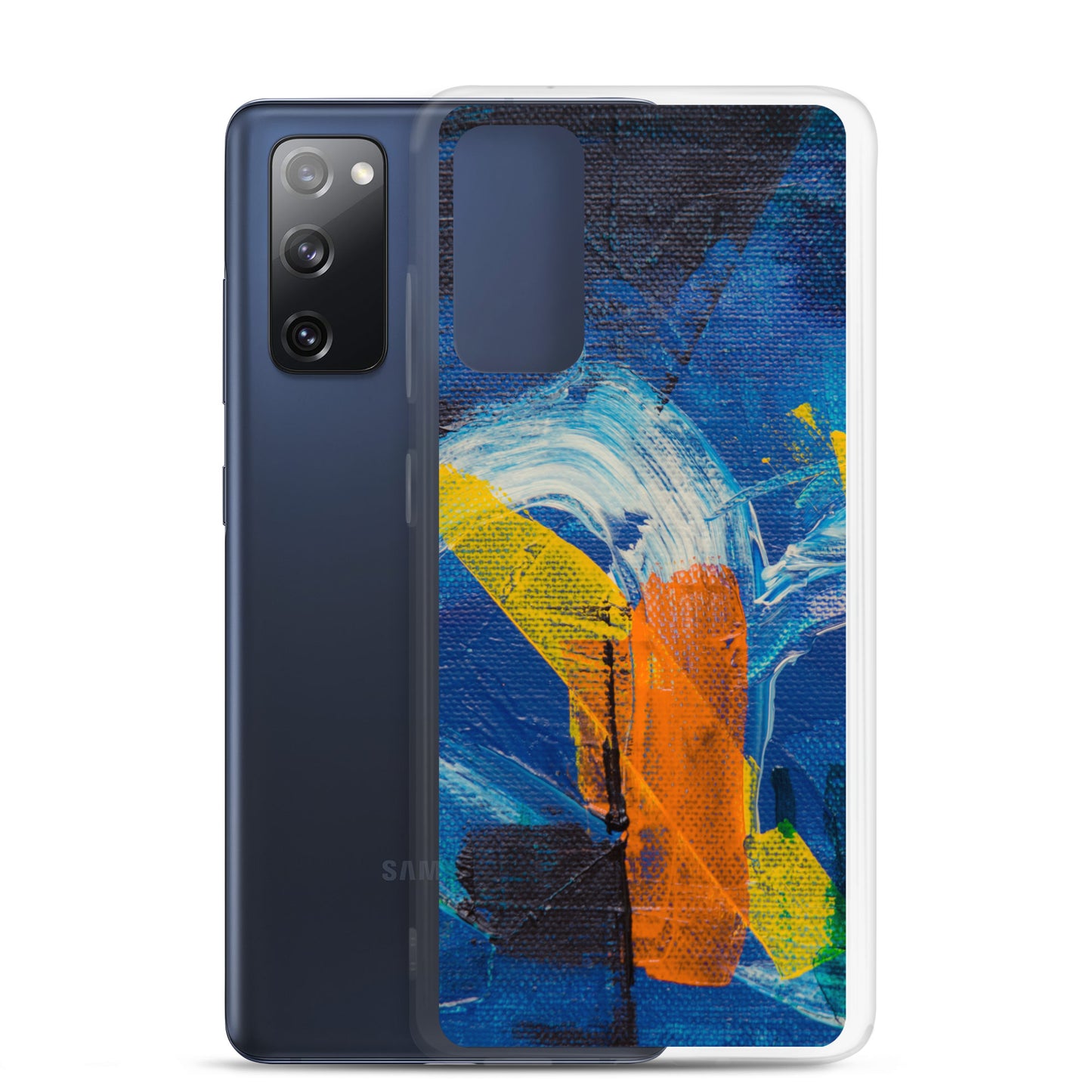 abstract Samsung phone case coloured solid accents