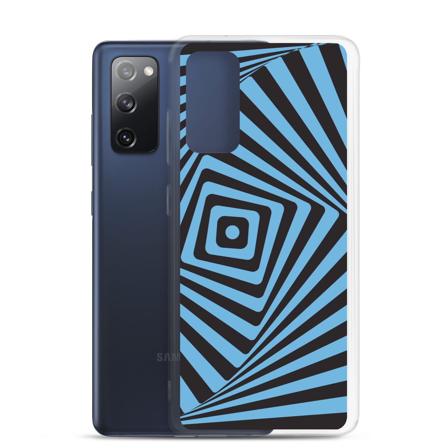 abstract Samsung phone case blue maze