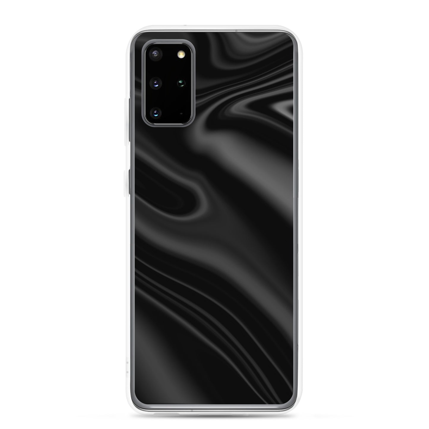 abstract Samsung phone case black waves