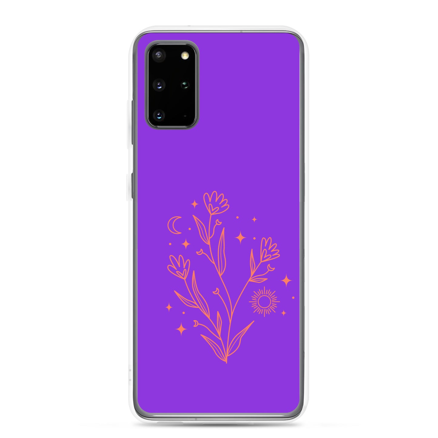 abstract Samsung phone case with purple Bg