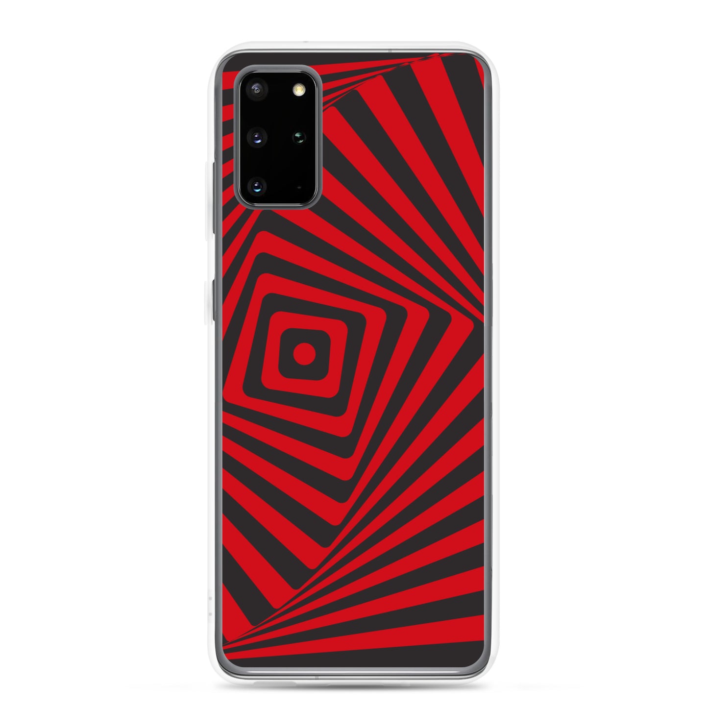 abstract Samsung phone case red and black maze