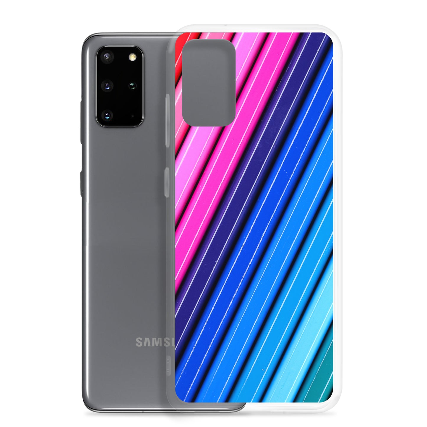 abstract Samsung phone case multi-coloured stripes